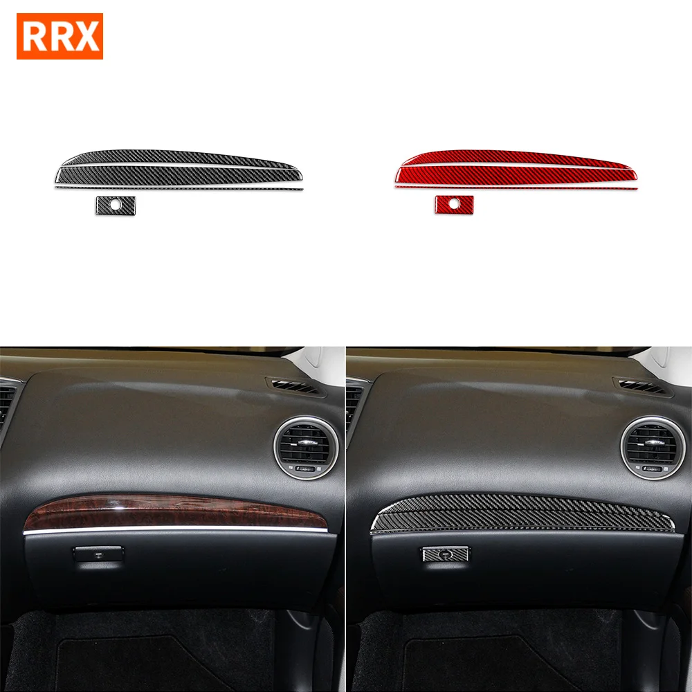 

Для Infiniti JX 2013 QX60 2014 2015 2016 Co-пилотная перчатка Box обшивка панели наклейка из настоящего углеродного волокна аксессуары для интерьера