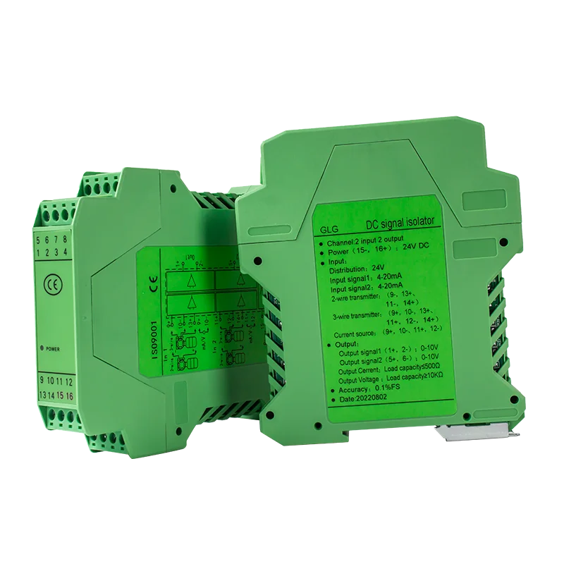 

35 мм Din-рейка аналоговый преобразователь сигнала от 4 до 20 мА до 0-10 в 0-5 в 1 в 2 Out сигнальный Изолятор напряжение тока преобразователь сигнала