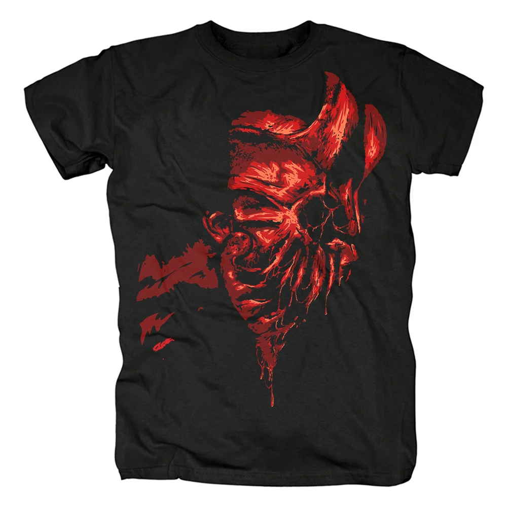 

6 Designs Slaughter To Prevail Streetwear Rock Brand Shirt Heavy Death Metal Punk Fitness 100%Cotton Demon Mask Tee Rocker