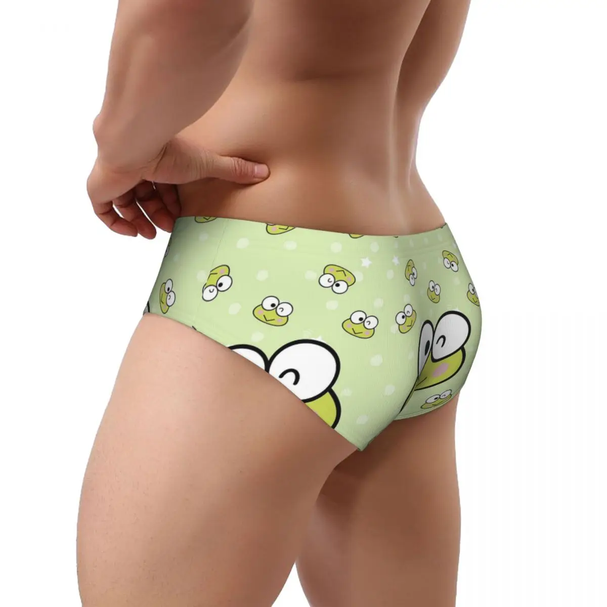 Оригинальные кавайные трусы Keroppi нижнее белье для мужчин дышащие эластичные