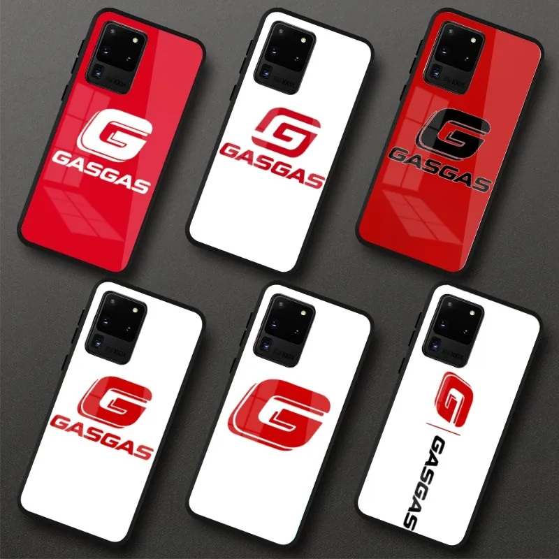 

Racing GASGAS Motorcycles Phone Case For Samung A32 A51 A52 NOTE 10 20 S10 S20 S21 S22 Pro Ultra Black PC Glass Phone Cover