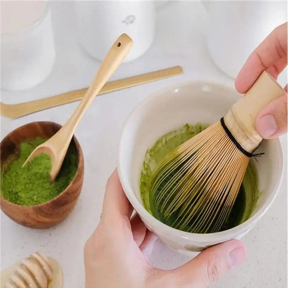 100% Natural Bamboo Japanese Matcha Tea Article Handmade Bamboo Matcha Whisk Set Handmade Matcha Blender