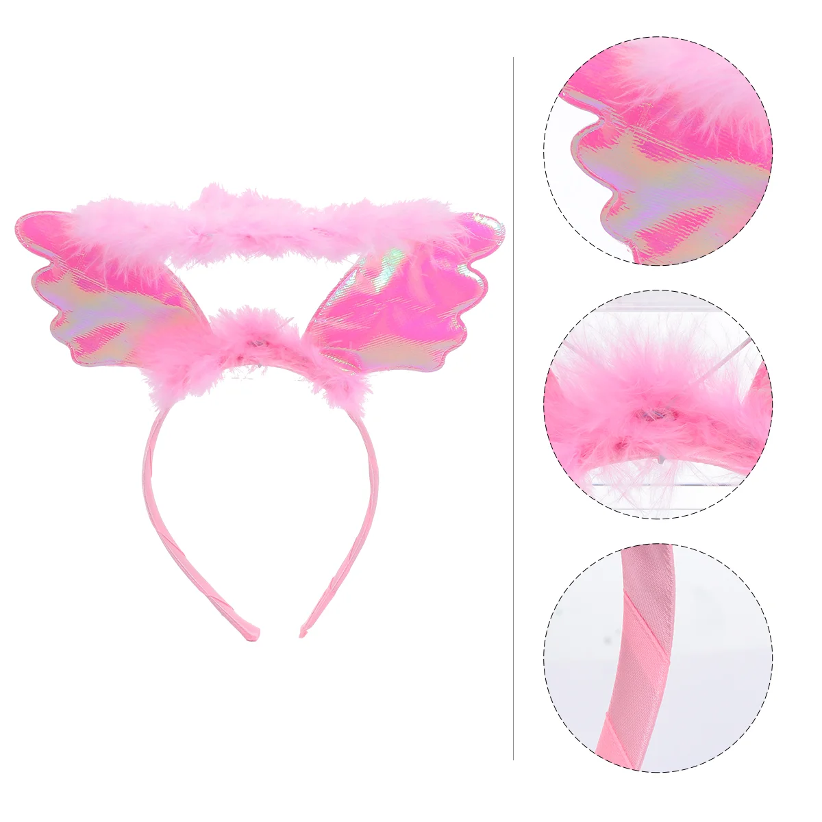 

Пластиковая головная повязка с ангелом для девочек, 2 шт.