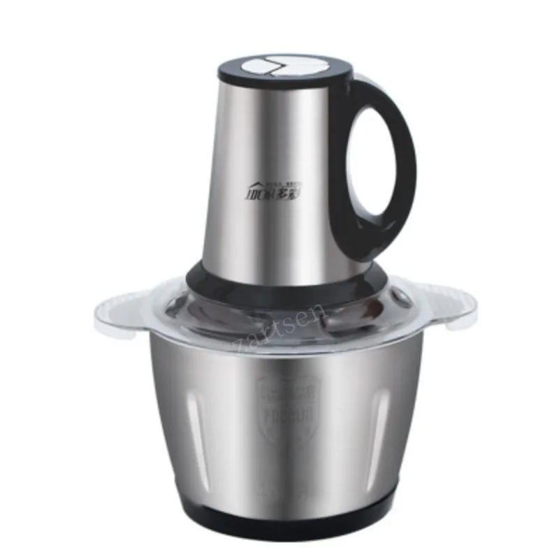 2 Speeds Stainless Steel 2L/3L Capacity Electric Chopper Mea