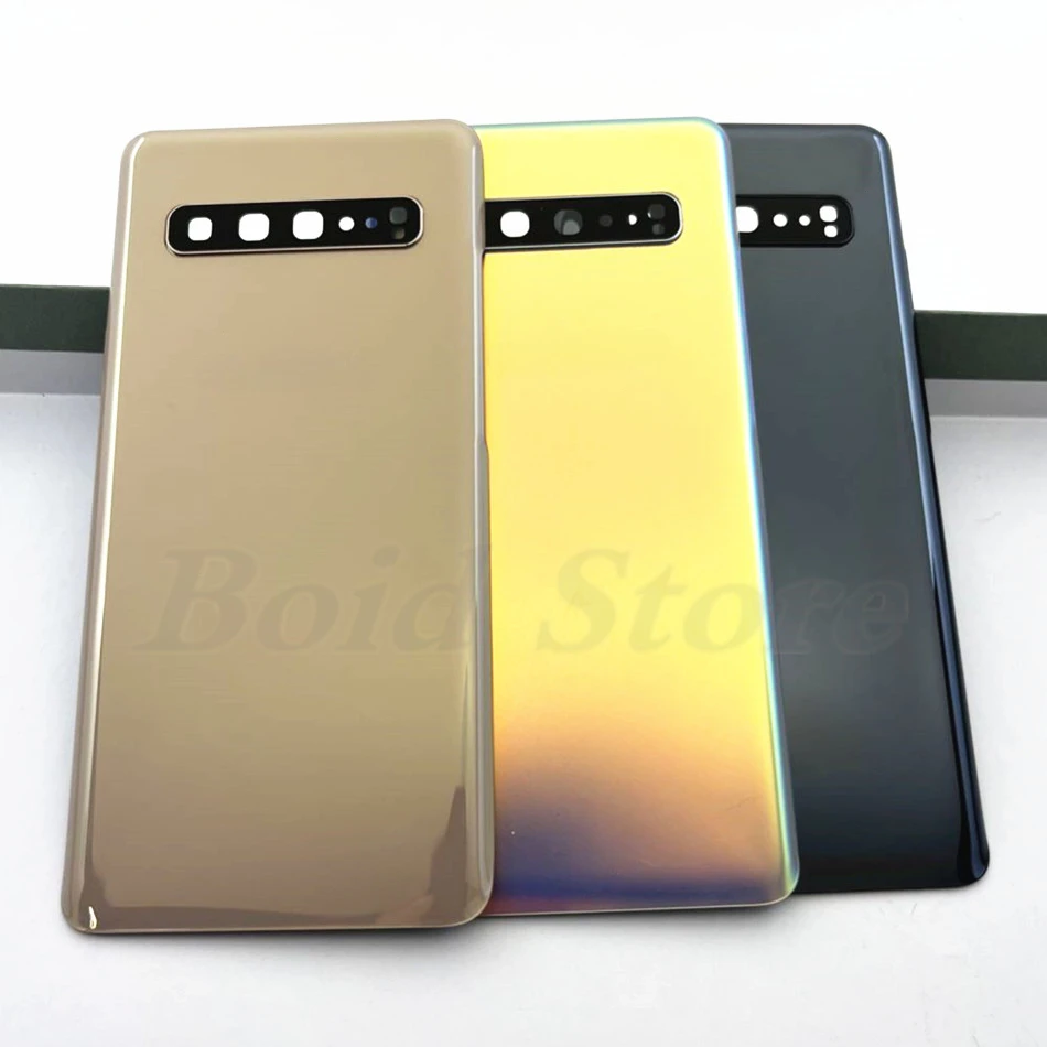 Стеклянная Крышка батарейного отсека задняя крышка для Samsung Galaxy S10 5G G977 G977F Задняя