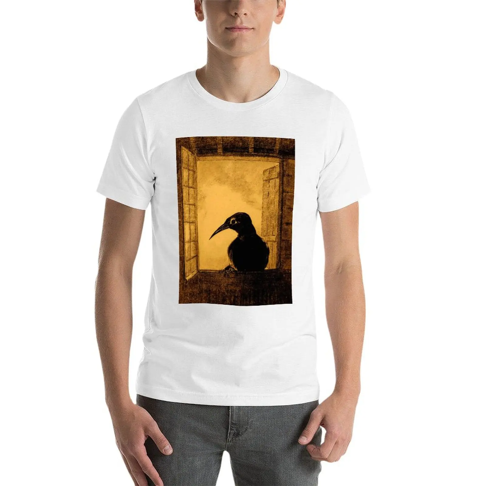 Футболка Odilon Redon Le Corbeau (The Crow) мужская футболка тяжелые футболки для мужчин