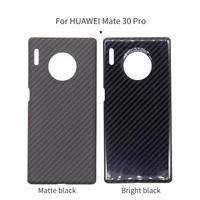 luxury huawe mate 30 pro case cover carbon fiber matte back cover bright black hard lightweight phone protection phone bags