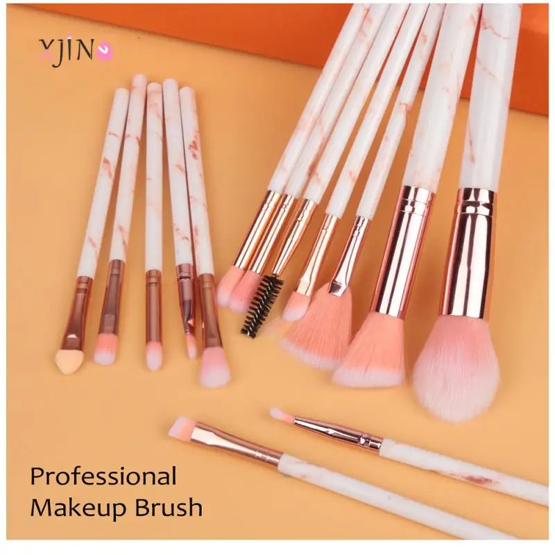 

XJING 6/10/15Pcs Makeup Brushes Set Cosmetic Powder Eye Shadow Foundation Blush Blending Beauty Female Make Up Brush Maquiagem