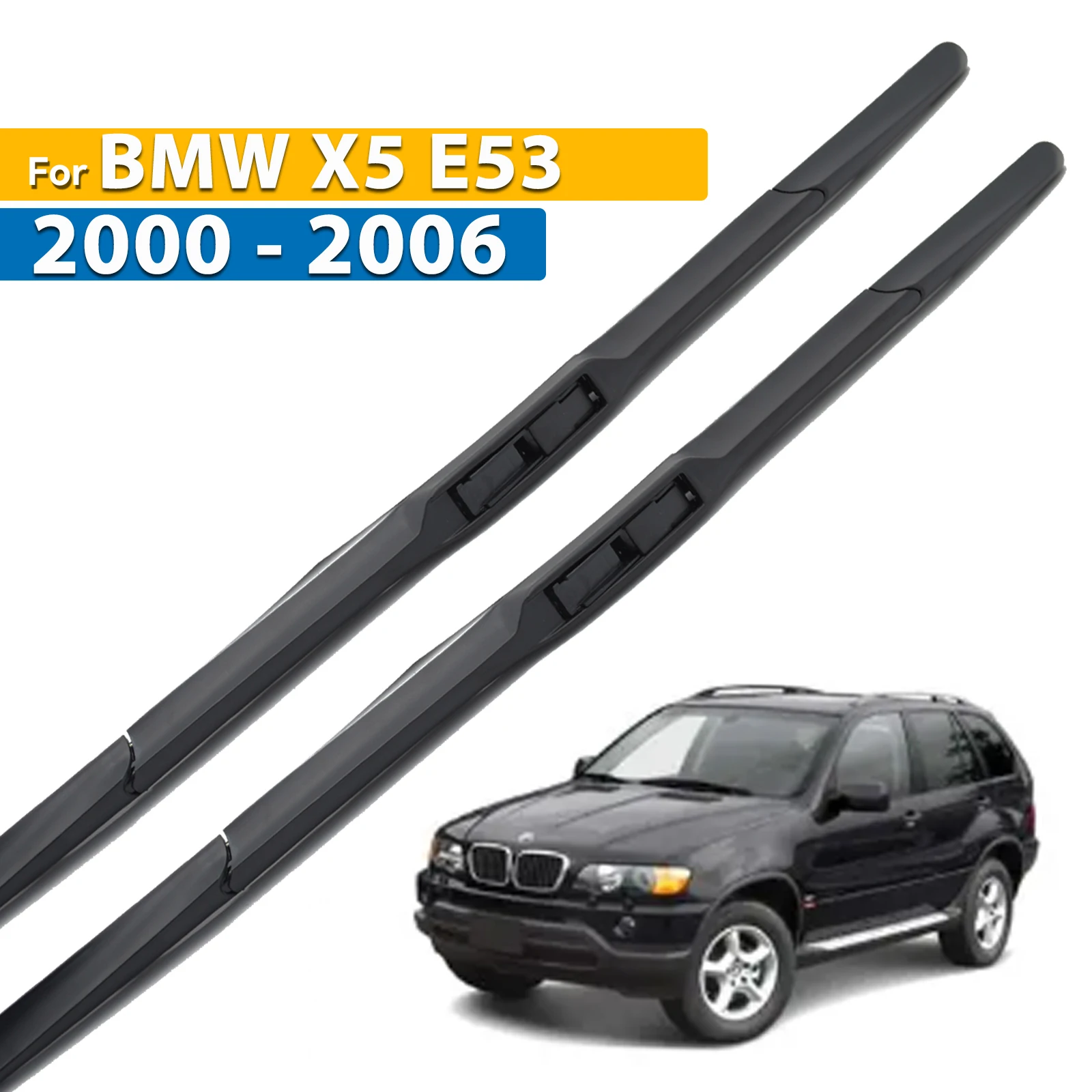 

Передние гибридные щетки стеклоочистителя Erick для BMW X5 E53 2000-2006, лобовое стекло, чистое окно 24 "+ 22"