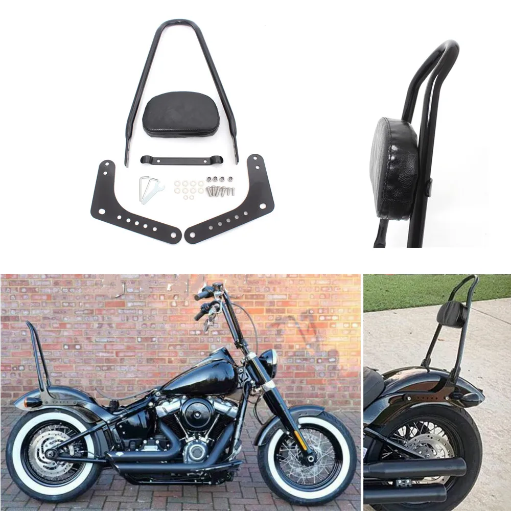 

Съемная задняя спинка мотоцикла, подушка для Harley Softail Low Rider Deluxe Heritage Slim Standard Street Bob