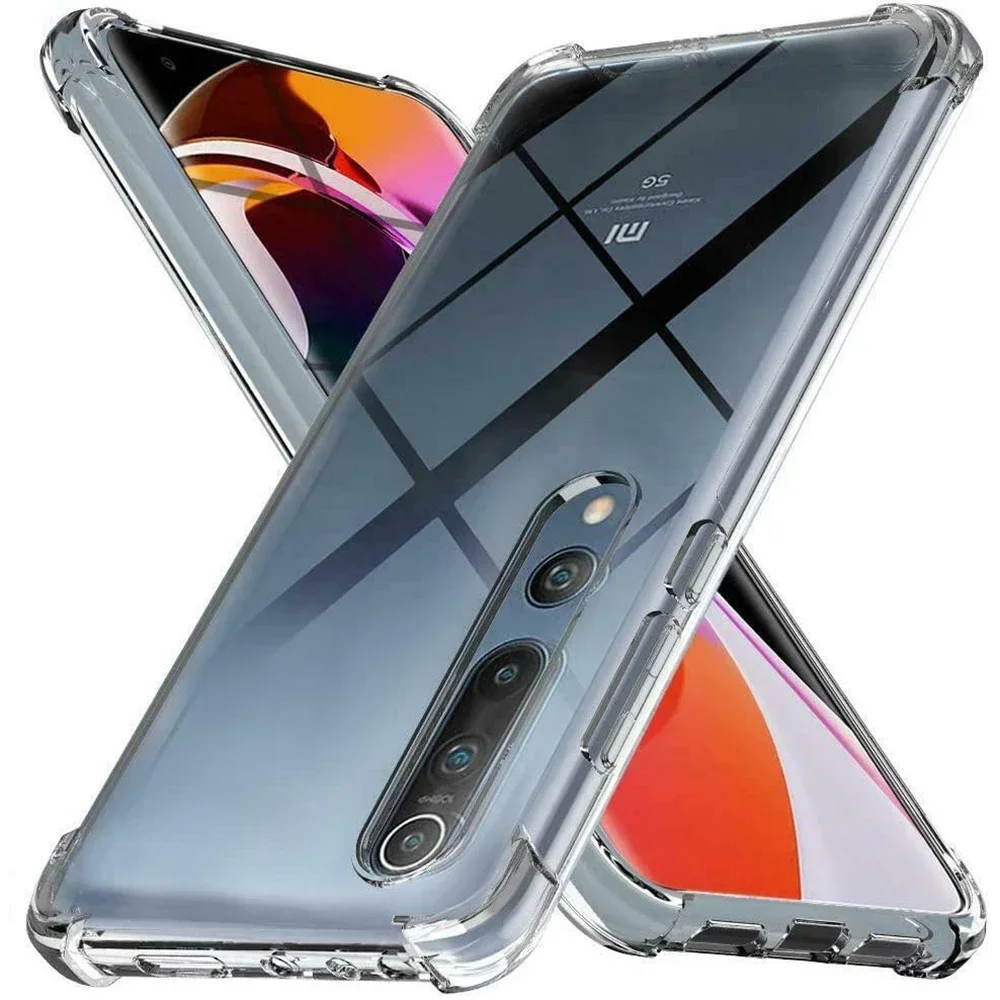 Чехол для Xiaomi 12 Ultra Mi 11 11T 11i 10 Lite ультрапрозрачный ударопрочный чехол-бампер