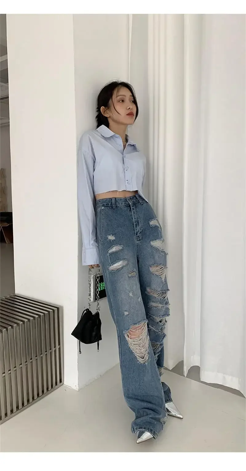 Рисунок 4 - Женские многослойные рваные джинсы