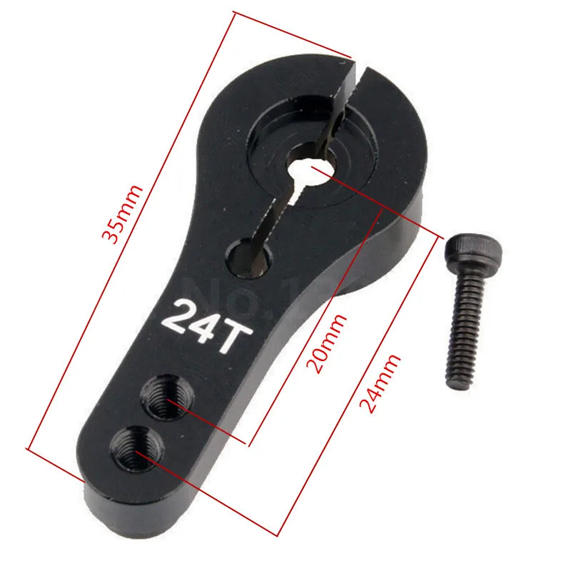 5 шт./лот CNC алюминиевый Серводвигатель Arm Horn 24T AL Alloy для 1/8 1/10 RC Car Torque Pro Standard Servo