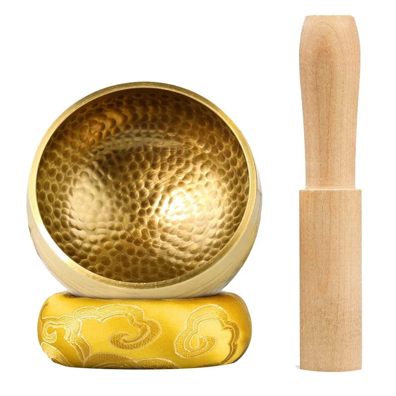 

Tibetan Singing Bowl Set Yoga Meditation Bow For Yoga, Meditation,Chakra Healing (3.3 Inch)