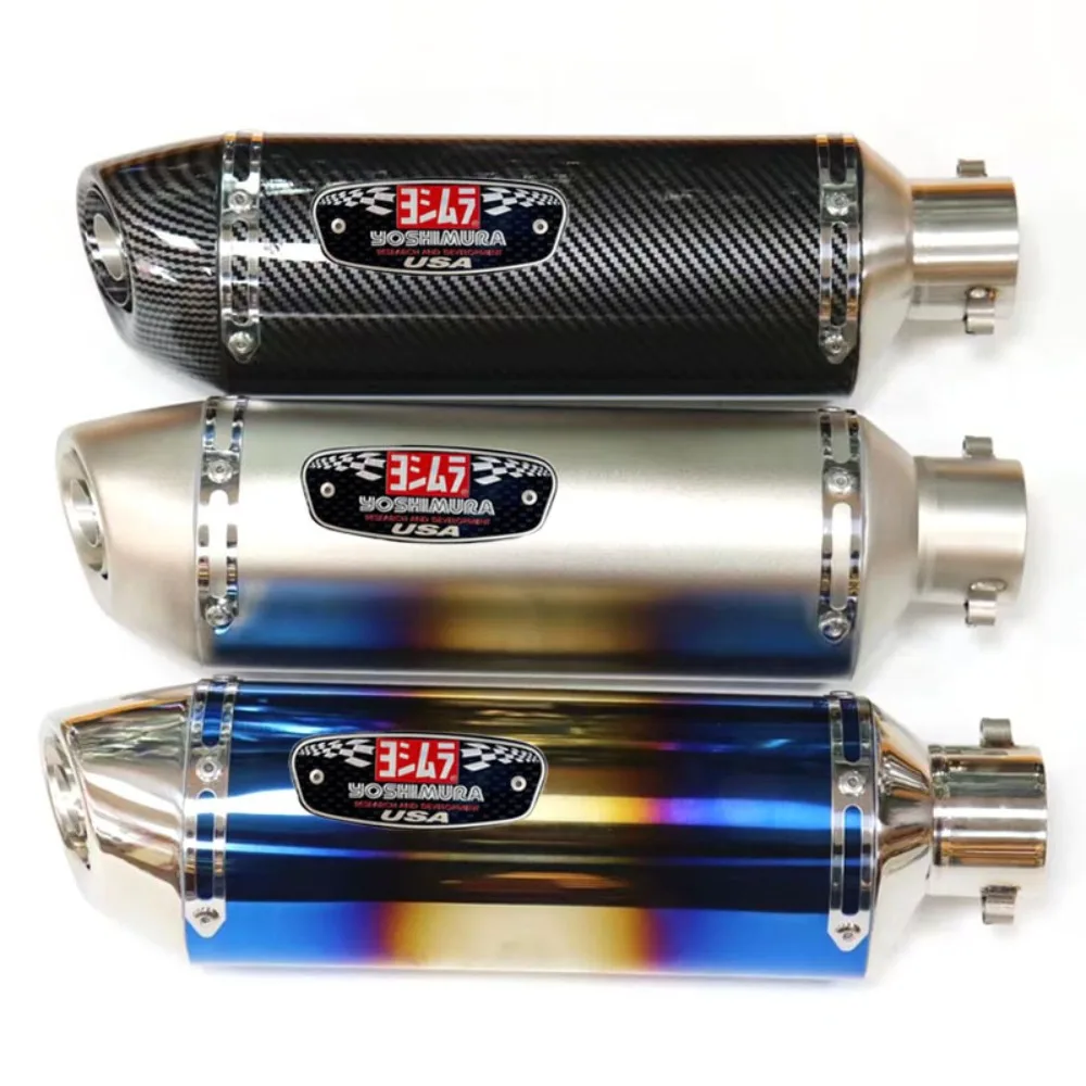 

Motorcycle Exhaust Muffler Stainless Steel OD:51mm Length 370mm Exhaust Pipe FOR KAWASAKI NINJA ZX14R NINJA ZX10R NINJA H2R