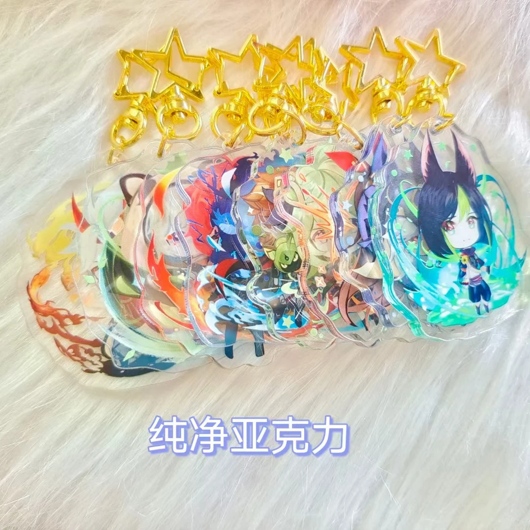 

Anime Genshin Impact Kunikuzushi Morax Kaeya Xiao Hu Tao Tartaglia Acrylic Keychain Badge Cartoon Cosplay Pendant Accessories