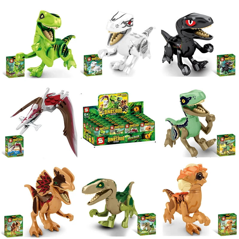 Доисторическая планета Юрский период динозавр кирпич совместимый с Legodinosaur