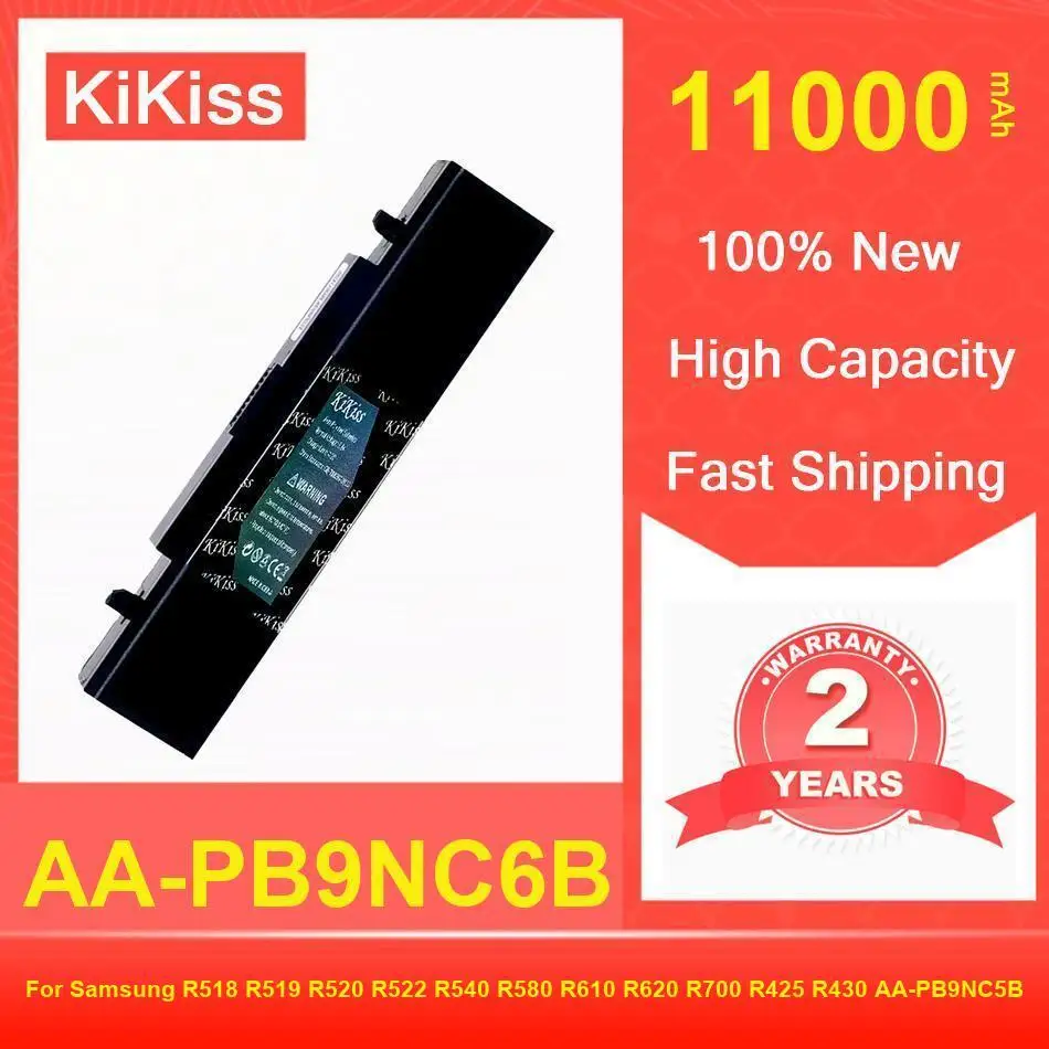 Фото Аккумулятор Kikiss для ноутбука Samsung AA-PB9NS6B PB9NC6B R580 R540 R519 R525 R430 R530 RV511 RV411 RV508 R528 Aa Pb9ns6b Батарея №1