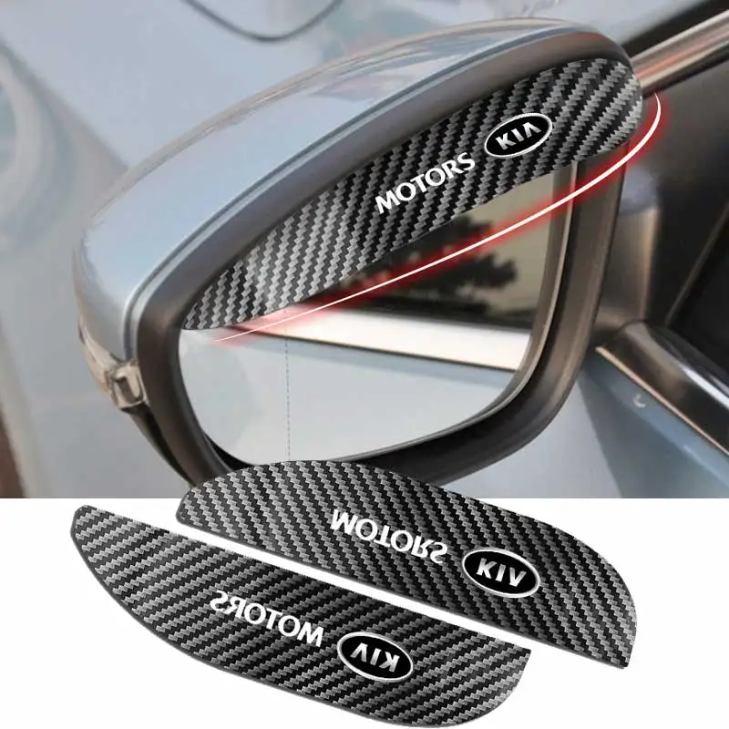 

2pcs Car Logo Rearview Mirror Waterproof Decorative Sticker for Kia Rio Ceed Sportage Cerato Soul Sorento K2 K5 Flip Auto Goods