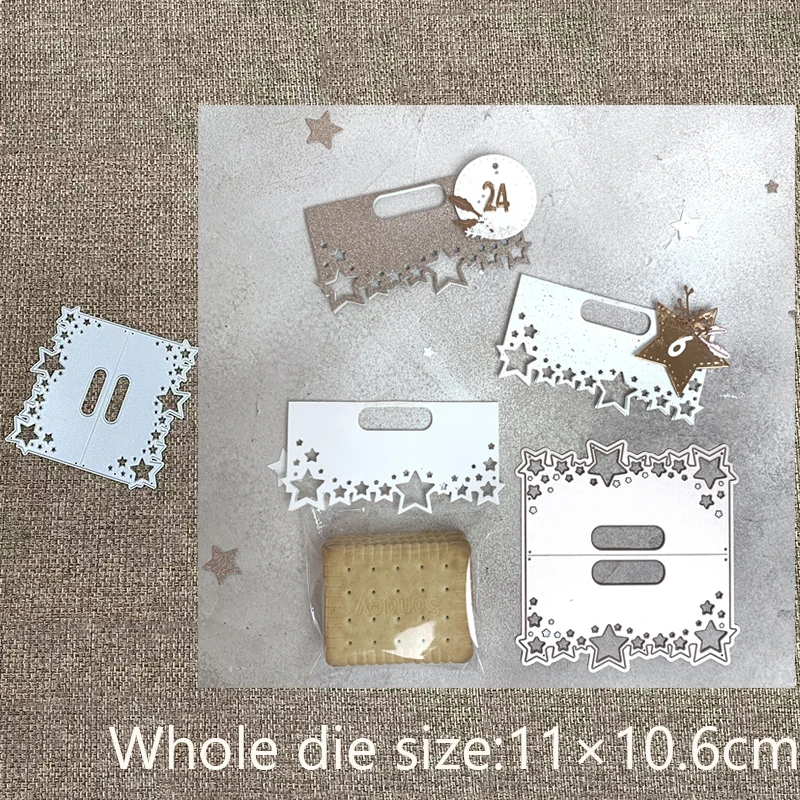 Новый дизайн металлический трафарет для рукоделия пресс-формы звезда тоут сумка