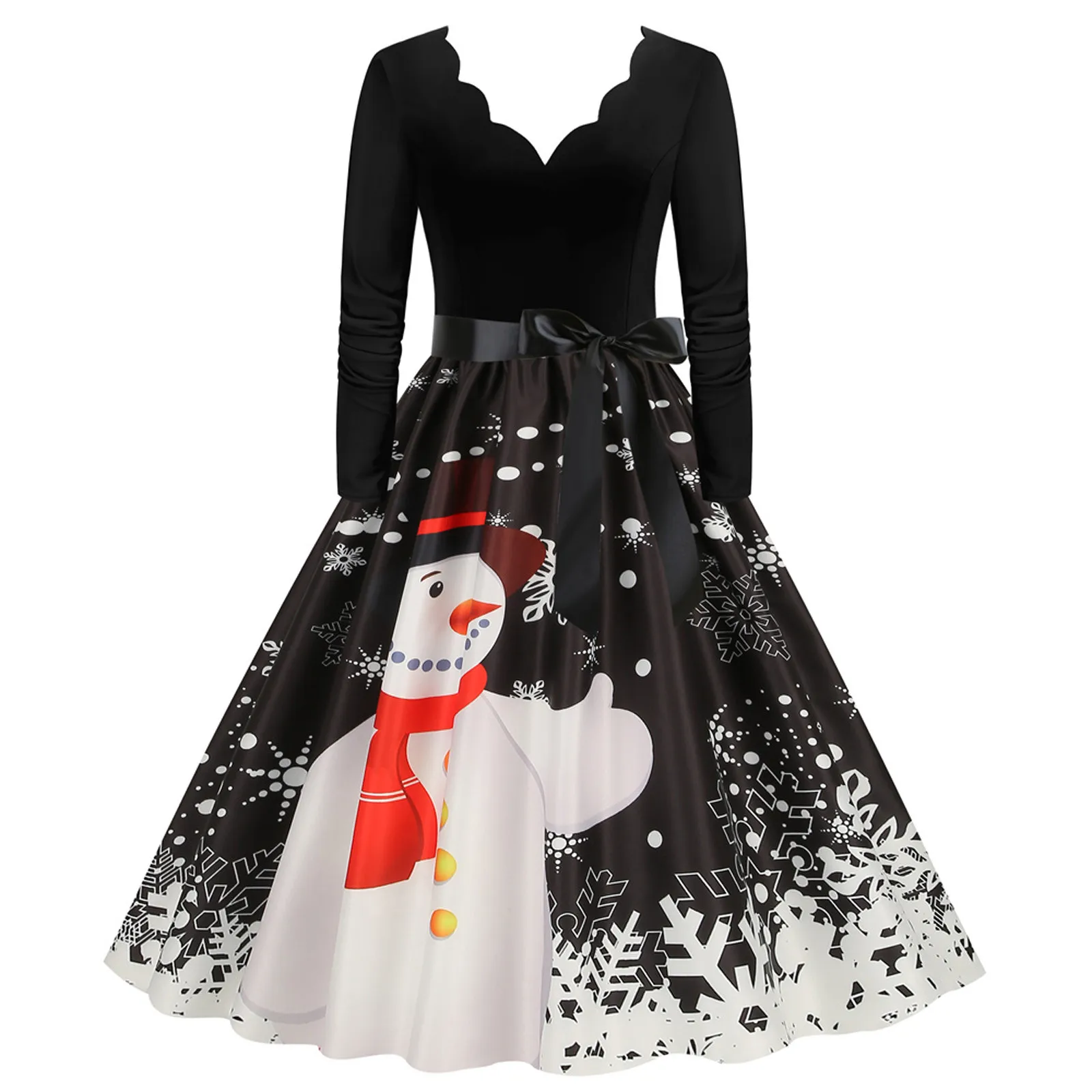 

Женское винтажное платье в полоску, с длинным рукавом и V-образным вырезом