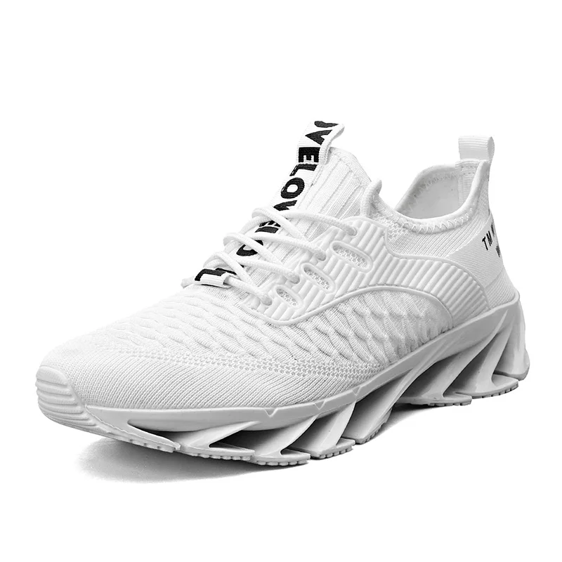 

White Lightweight Running Shoes for Men Sneakers Comfortable Breathable Mesh Sneakers Fashion Men's Casual Shoes Big Size 39-45