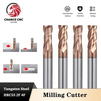 carbide endmill hrc55 high precision metal milling 24 flutes coating tungsten steel cutting milling cutter cnc maching