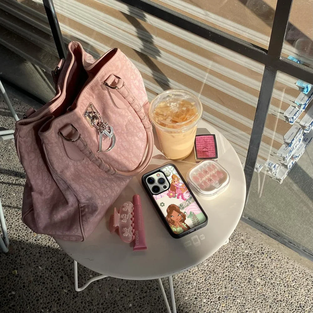 Чехол для телефона Girl W-Винкс C-Club IPhone 11 12 13 14 15 Plus Pro Max зеркальный акриловый чехол