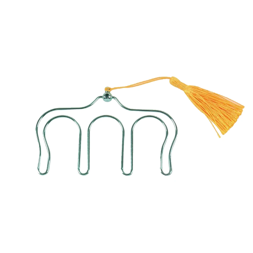 

Home Clamp Gift Tabs Practical Anti Rust Piano Pierced Folder Music Book Clip Bookmark Fashion With Tassel Stationery Supplies