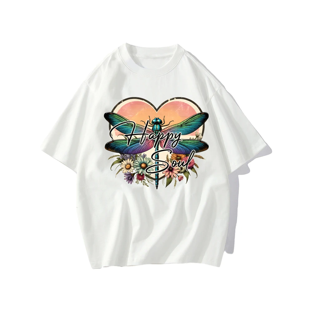 Термонаклейки DTF с цветными насекомыми и стрекозой термонаклейки Переводные