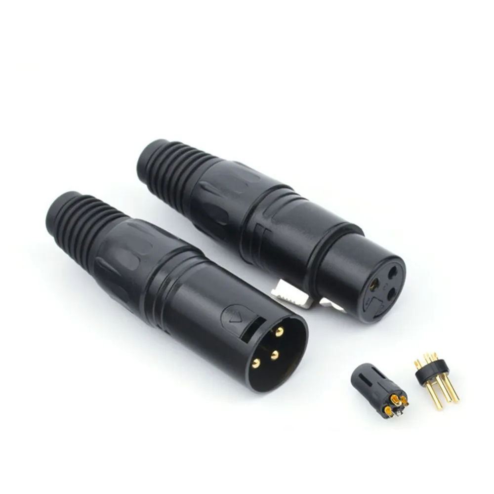 Разъём XLR 3 контактный разъем Мужской Женский Разъем адаптер Cannon сращивания микрофон усилитель, работающий на основании технологии 