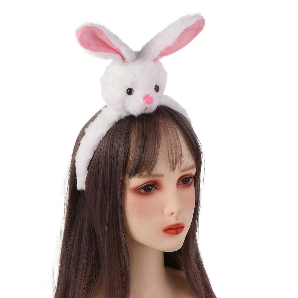 

Face Animal For Girls Headdress Cartoon Plush Women Hair Hoop Hair Accessories Korean Style Headband Rabbit Hairband