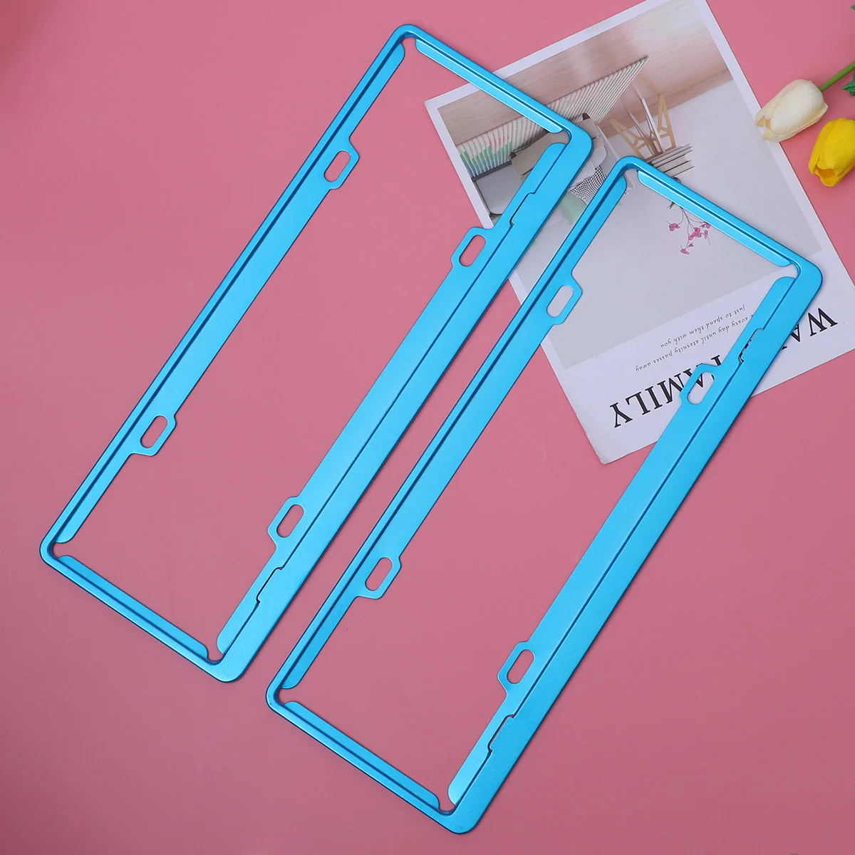 

Aluminum License Frame Colorful Car Plate Holders Cars Number Modification Supplies