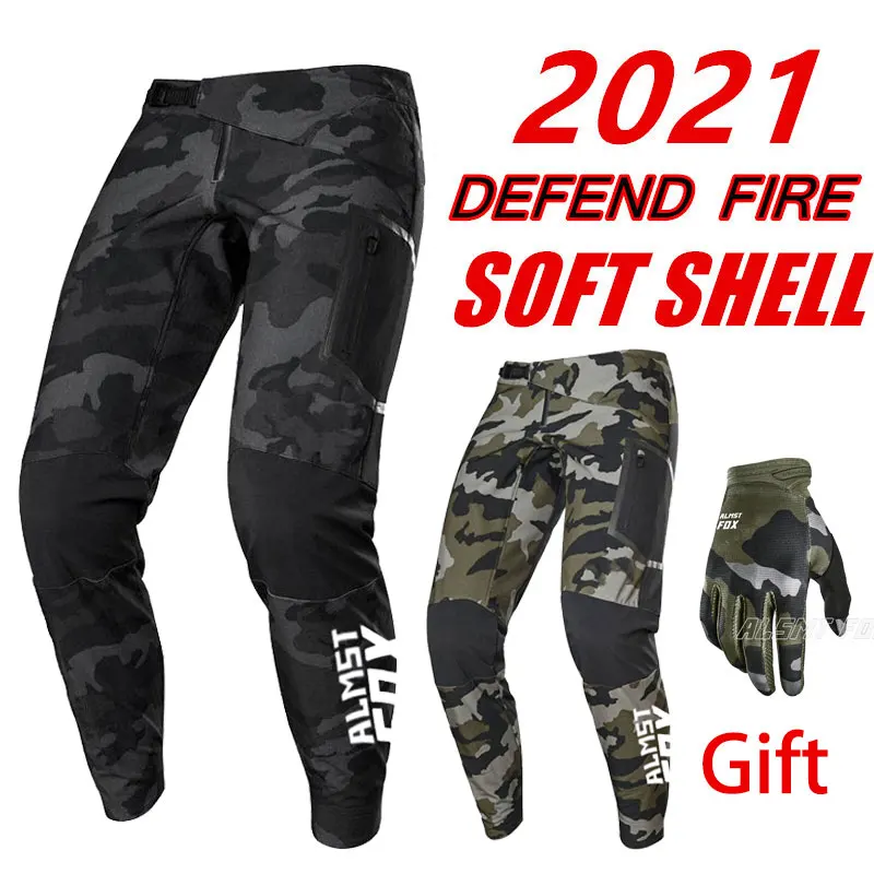 

Мужские зимние велосипедные брюки, штаны для горного велосипеда, камуфляжные защитные мотоциклетные брюки MTB DH MX ATV, гоночные велосипедные б...