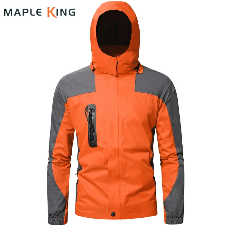 

Mens Tactical Military Jacket Hat Detachable techwear 2022 Autumn Casual Outdoor Jackets for men Waterproof Hooded Windbreaker