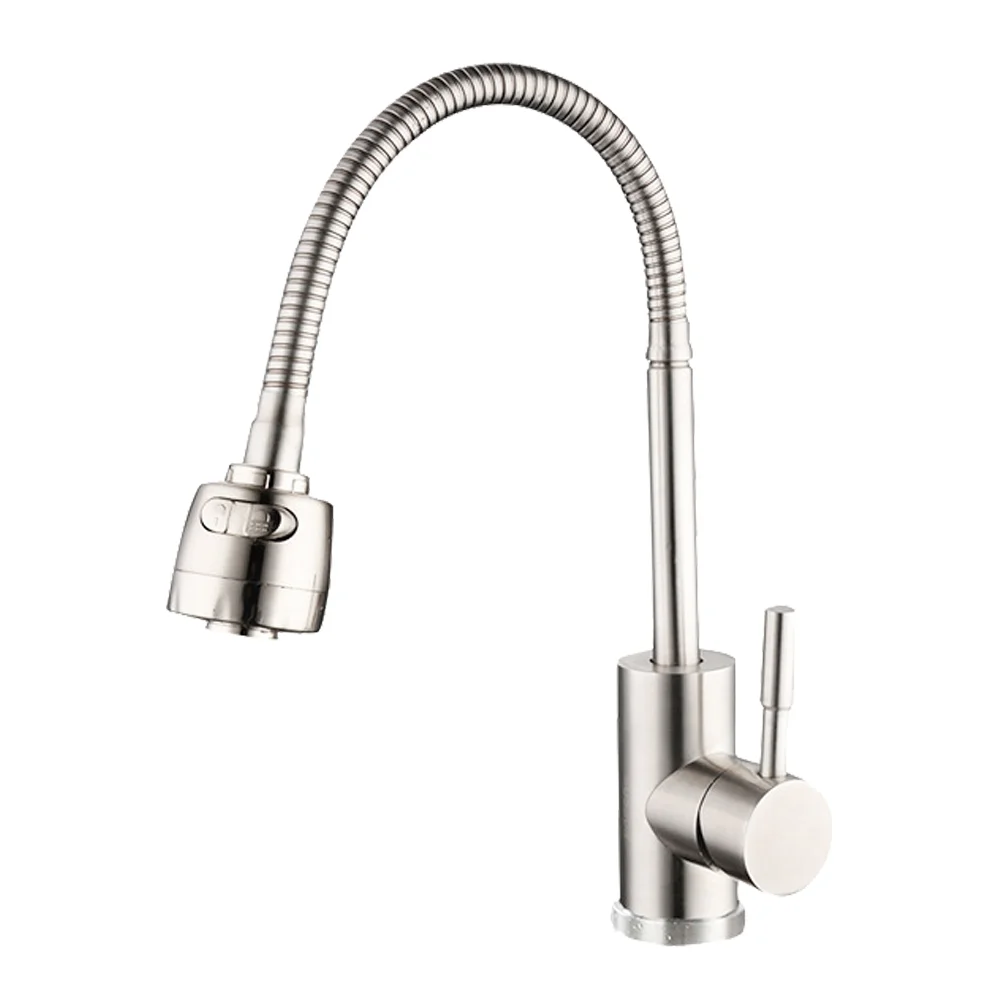 

Stainless Steel Kitchen Water Bathroom Rotating Cold Hot Water