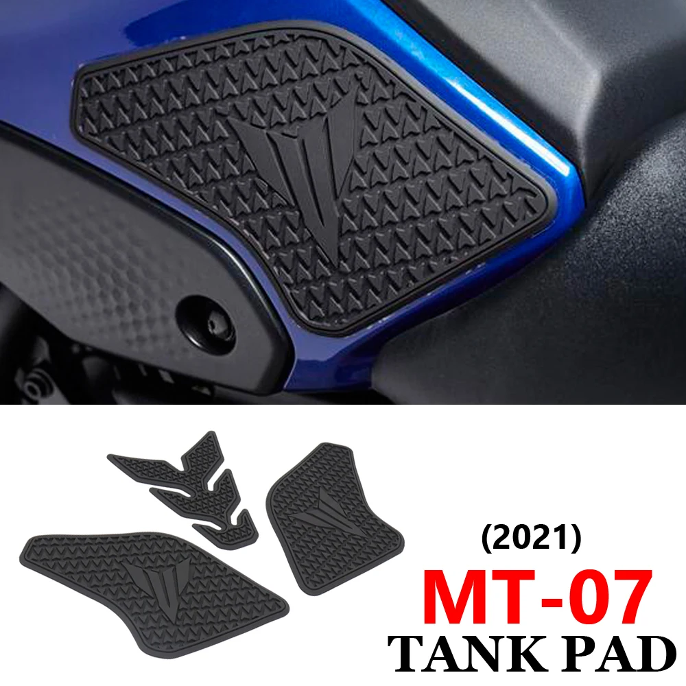 

For Yamaha MT07 MT-07 2021 Anti-Scratch Side Fuel Tank Pad Tank Pads Protector Stickers Decal Traction Pad Tankpad WaterproofPad