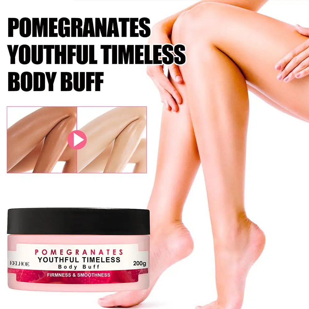 

Body Scrub Cream Body Cleansing Pomegranate Essence Cream Granule Smooth Skin Mild Moisturizing Photorejuvenation Exfoliati M7R8