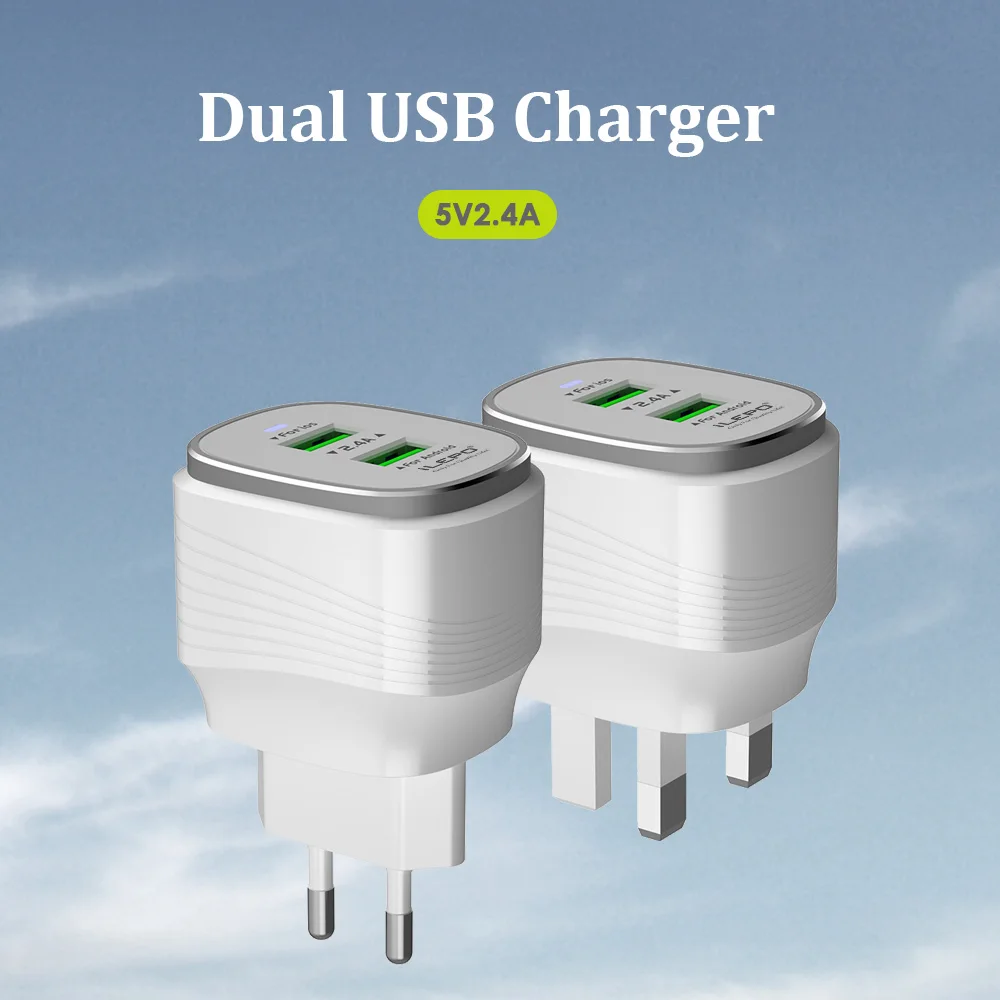 

ILEPO QC 3.0 USB Charger Fiber Drawing Quick Charge 3.0 Fast Charger Portable Phone Charging Adapter for iPhone Xiaomi Mi9 EU UK