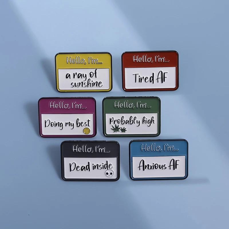 Брошь с мультяшным принтом цвет в ассортименте