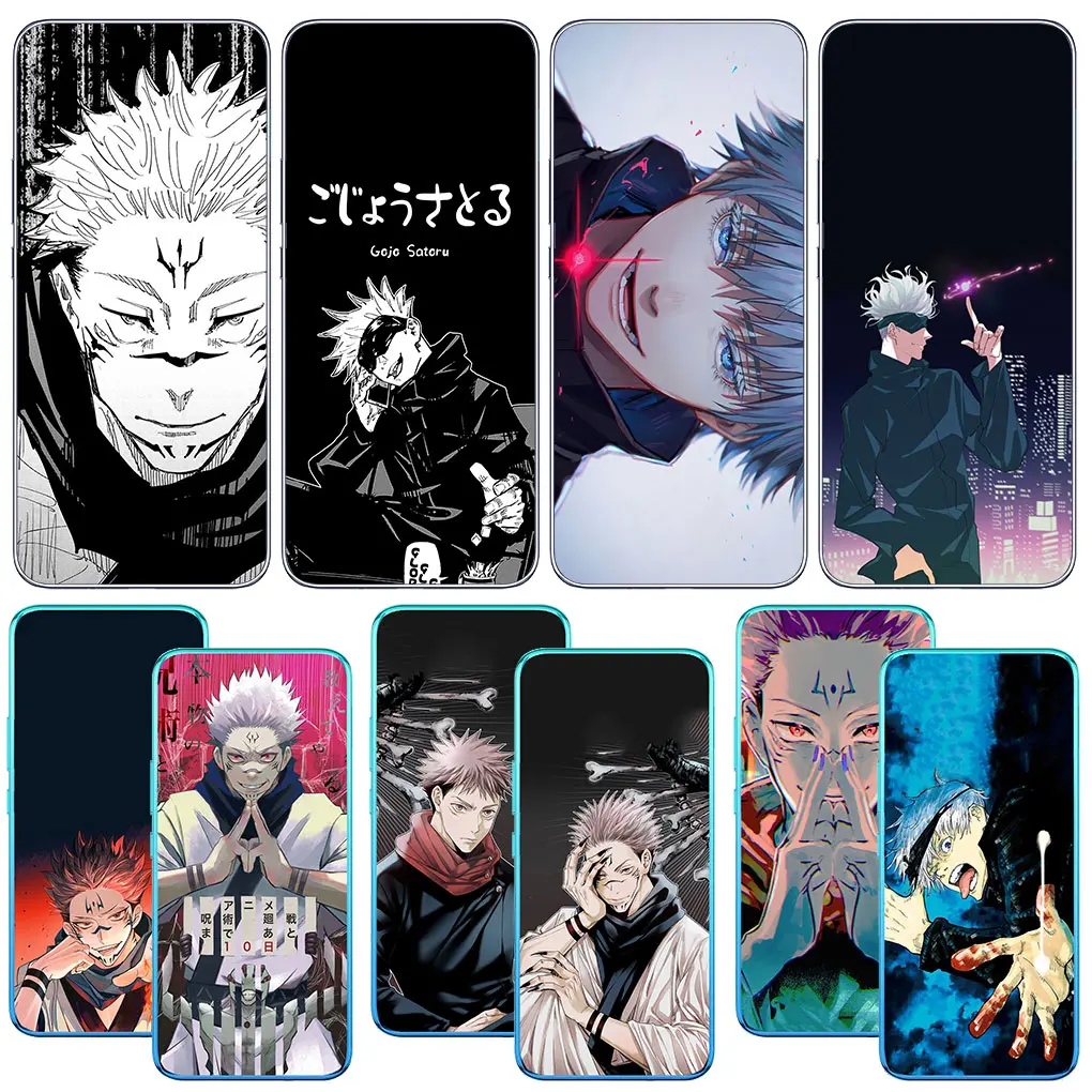 

Корпус Gojo Satoru Itadori Yuji juютютсу Kaisen для Infinix Hot 10i Note 11 10 Pro 9 Play 10T для Tecno Spark 8C 8P 5 6 8 чехол