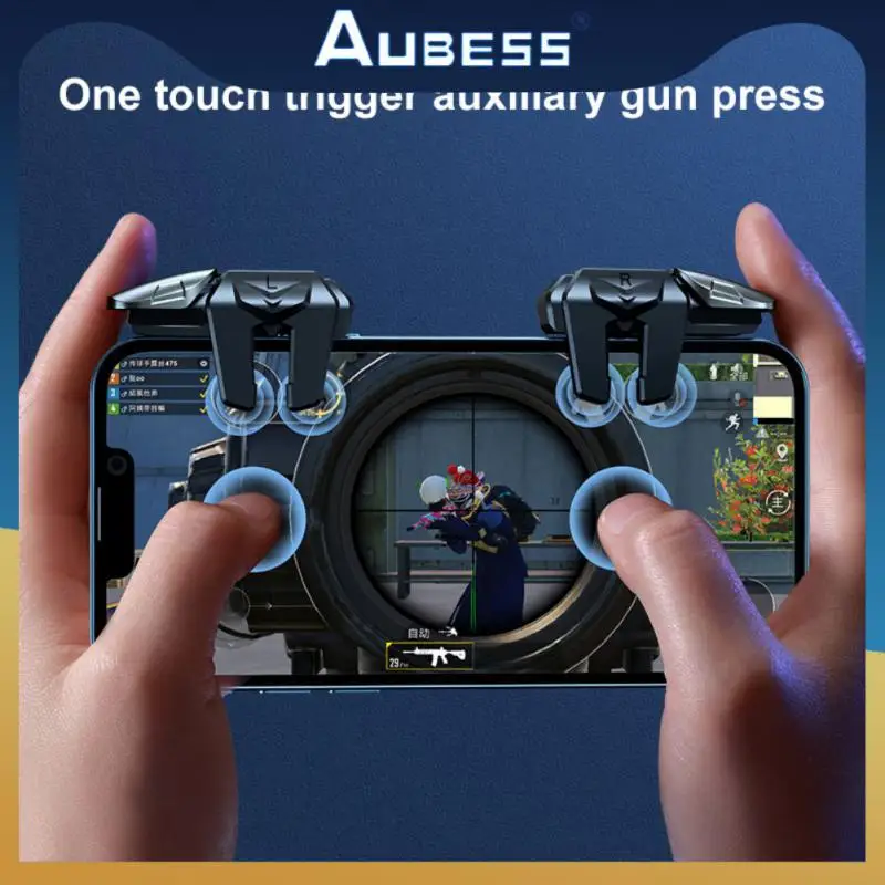 

For Pubg Plug And Play Phone Gaming Controller For Pubg Ergonomic L1r1 Key Button For Mobile Phone Alloy Gamepad Gaming