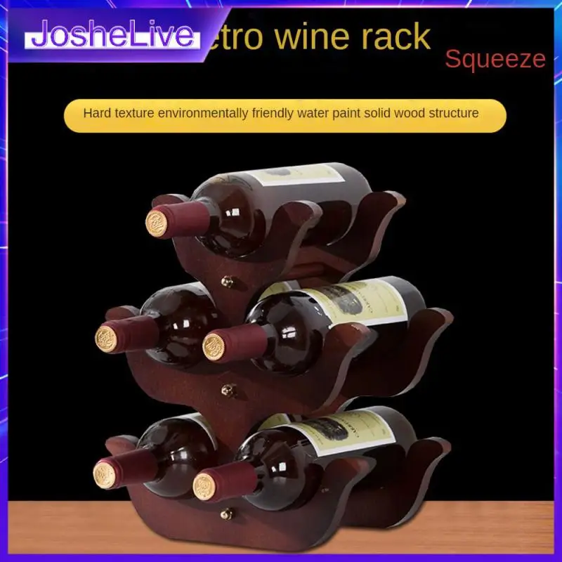 

Безопасный и стабильный стеллаж для хранения небольших размеров, широкий ассортимент и высокая адаптивность, деревянная Винная стойка, не боковая, Винная стойка