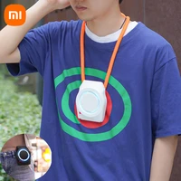 xiaomi portable lazy sports fan close fitting invisible fan 8 hours of battery life hanging neck fan air conditioner outdoor