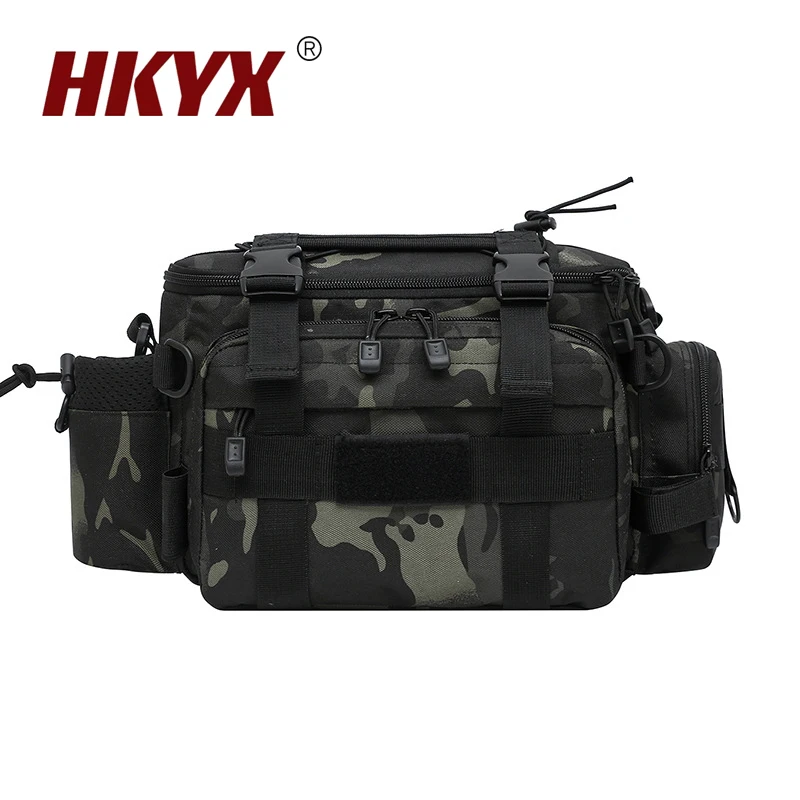 Outdoor Multi-Function Fishing Bag Multi-Pocket Tactical Fanny Pack Hiking Camping Camo Kit Military Training Satchel