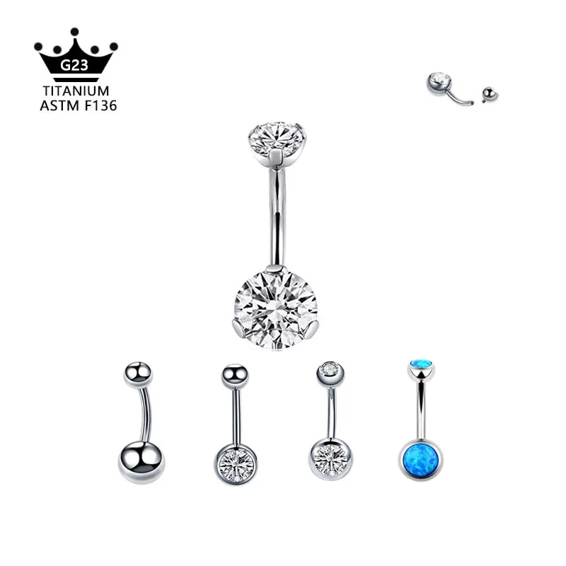 

100 шт./партия, кольца для пупка с опалом