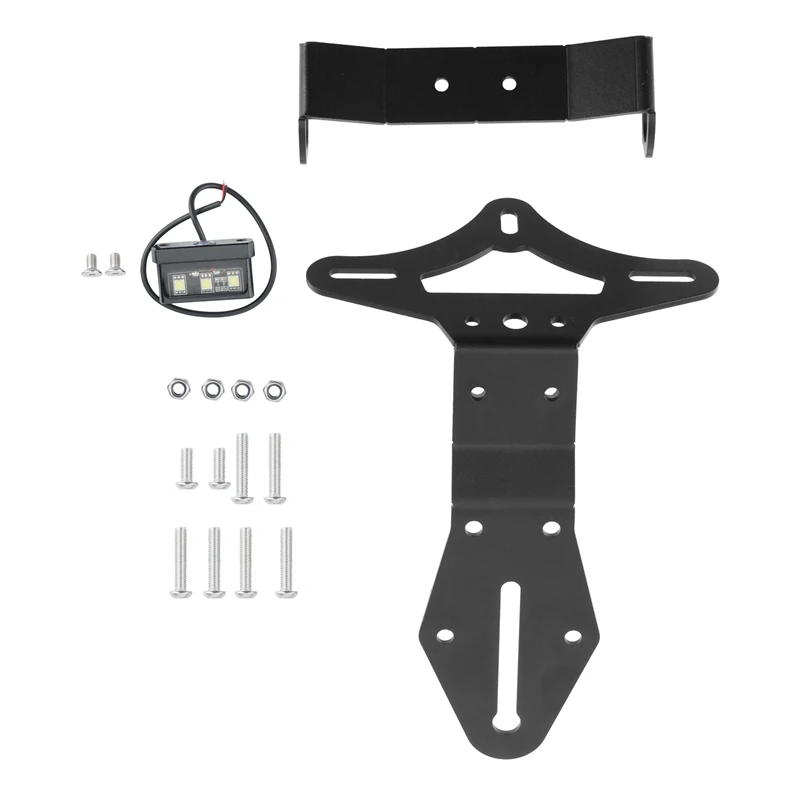 

Motorcycle Registration Bracket License Plate Holder With LED For Kawasaki ZX-10R 16-20 ZX10R SE 2019 ZX10RR 17-19