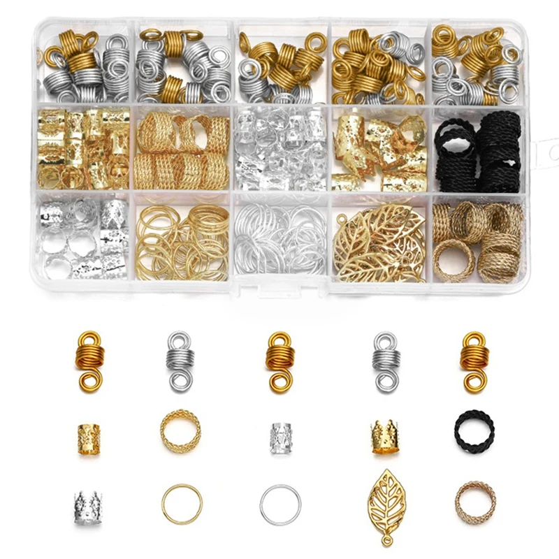 

Diy Jewelry Accessories Handmade Iron Ring Spring Reggae Dirty Braid Hair Extension Ring Set Material Package