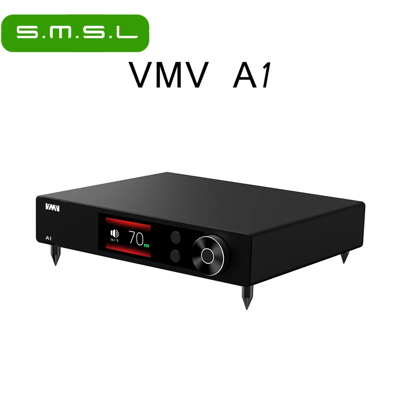 

SMSL VMV A1 High Resolution Power Amplifier Small Delicate Class A AMP RCA Input 6.35 Earphone PGA2311 Digital Audio Original