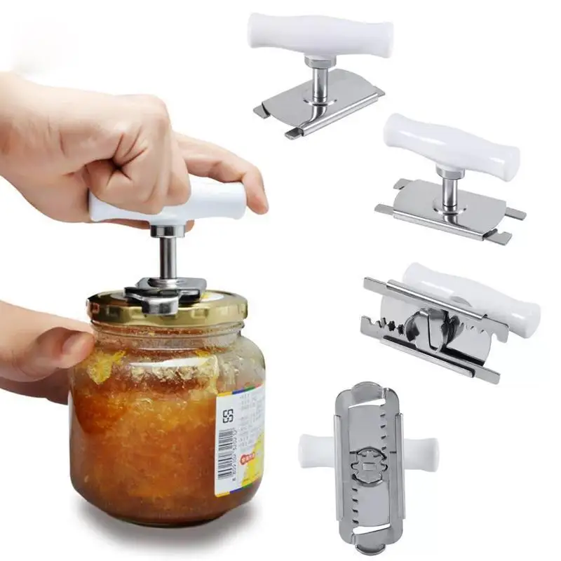 

Effortless arthritis Jar Opener Adjustable Jar Opener Stainless Steel Lids off Jar Opener Bottle Opener Can Opener